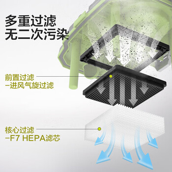 威克士（WORX）工业集尘吸灰墙干湿两用大吸力无刷电机大功率吸尘器20V电动WU036.9吸尘器4.0一电一充