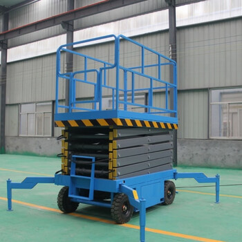 万尊 剪叉式升降机载重500kg升高14米高空作业检修台升降平台