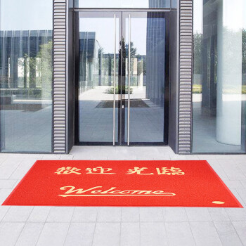 兰诗(LAUTEE)LS-1031 拉丝款欢迎光临地垫防滑门垫 120*180CM