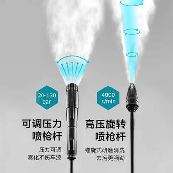 KARCHER德国卡赫 高压清洗机 多功能水枪 庭院清洗 大压力220V IPX5级防水 K4C原装进口