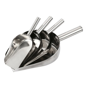 益美得 FW-1015 不锈钢铲子加厚平底铲垃圾铲簸箕  10寸圆底铲