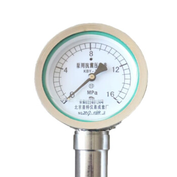 普特 Y100 0-16Mpa 径向 泵用抗震压力表