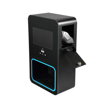 益美得 LSL333450 新款多功能视频考勤2000ML红外线自动感应皂液器一体机智能雾化洗手机 桔红色（带视频）