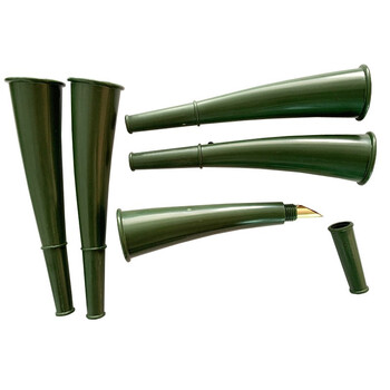 军星熠 17cm 牛角喇叭 应急求生信号哨塑料 绿色