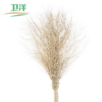 卫洋 WY-563 手工扫把环卫大扫把竹扫把户外扫院子物业工厂扫帚清洁笤帚升级款竹柄无叶大扫把落叶丝5个装