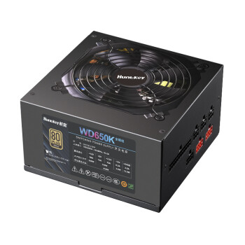 航嘉（Huntkey）WD650K全模组 金牌650W电源（80PLUS金牌/单路50A/全电压/LLC+SR+DC-DC/智能温控）