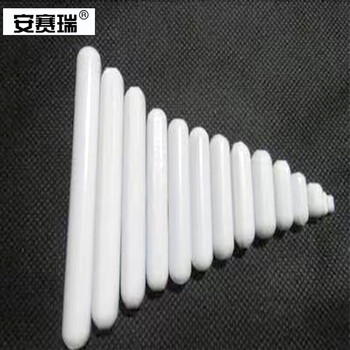 安赛瑞 聚四氟磁力搅拌子（2个装）圆柱形四氟磁子实验用C型搅拌器转子 C40（10×40mm）  600238