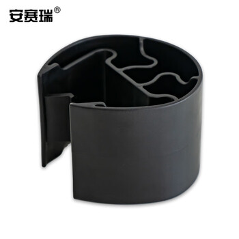 安赛瑞 组合式货架防撞器 卡入式防撞块 弹性吸能缓冲器 PE材质 黑 11890
