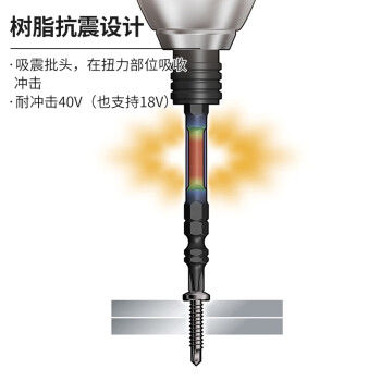 安力士牌（ANEX）进口黑龙韧性批头ABRS-2150 耐40V强磁小双头螺丝刀 十字风批咀 PH2X150mm 2支装