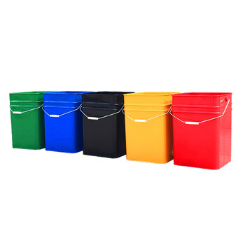 兰诗FW-2043垃圾桶手提方桶垃圾箱工厂小区垃圾收纳桶 35L颜色随机 指定颜色下单备注