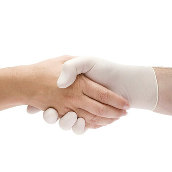 贸正 一次性手套 橡胶检查手套无粉乳胶手套100只/盒  MZYL-001 L码