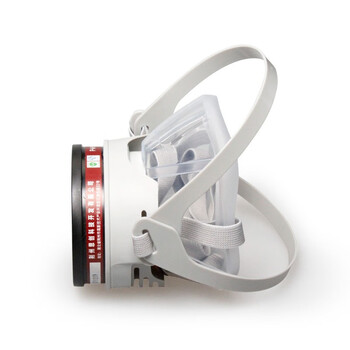 思创科技 硅胶半面罩化工喷漆口罩半面具 ST-FDL 1套（含3号滤盒1只）（无滤棉盖和滤棉）