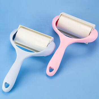 海斯迪克 HKW-143 粘尘滚筒 替换纸芯 粘毛器 斜撕粘毛纸 10cm*60撕（5卷）