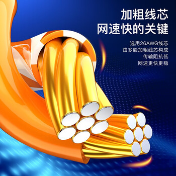 毕亚兹 六类网线 3米 千兆高速宽带线  CAT6类网络工程家用电脑监控跳线 非屏蔽8芯双绞成品线缆 黑色