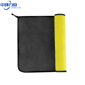中环力安【10条尺寸30*30cm500g/㎡颜色随机】珊瑚绒加厚双面擦车巾吸水不掉毛