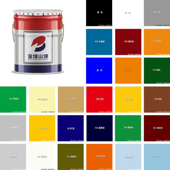 宝塔山漆 醇酸调和漆 油漆 灰色 10kg/桶 企业定制