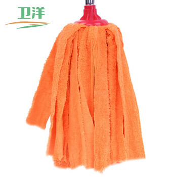 卫洋 WYS-184老式彩色墩布圆头拖把  清洁工具不锈钢杆 拖把整套 颜色随机