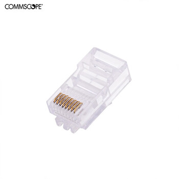 康普 AMP NETCONNECT 原装超五类网络水晶头 RJ45(100个一包）8-554720-3（原安普布线品牌）