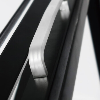 鸣固 户外双面落地折叠活动广告架 海报铁质kt板展架 手提海报展示架黑色单面90*120cm