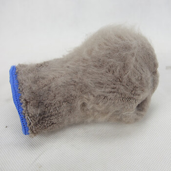 登升#303防冻手套防水防寒零下30度加厚加绒保暖劳保 蓝色1付