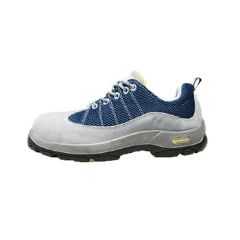 代尔塔（Deltaplus） 301322/301232安全鞋毛面牛皮防静电防穿刺防砸透气定做灰蓝 37码