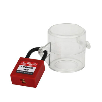 百舸 急停开关按钮锁透明保护罩 工业电气电源开关隔离急停按钮锁SBL10 ZA2442