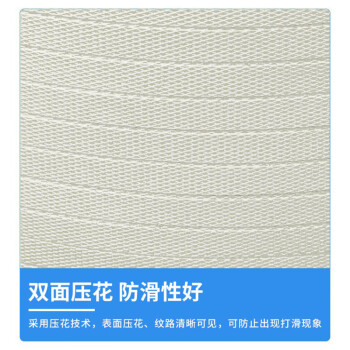 联嘉 打包带 半自动机用货物捆扎带 手工包装带打包塑料带 白色 宽12mm厚0.6mm 净重8公斤 长约1440米