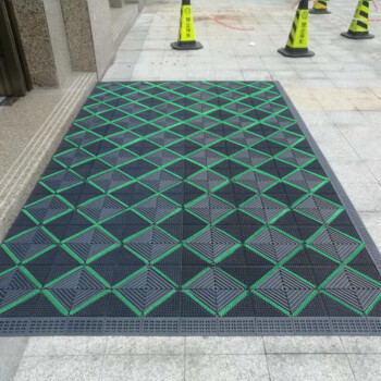 豫之韵 定制拼接三合一地垫门垫蹭脚垫进门大门口防滑垫商场酒店门厅室外台阶镂空塑料垫毯 三刷红75*150cm