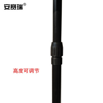 安赛瑞 圆角立牌展示牌（A4）黑色 圆角立式广告牌 A4金属展架 大堂指示立牌 落地式水牌 酒店导向牌 12593