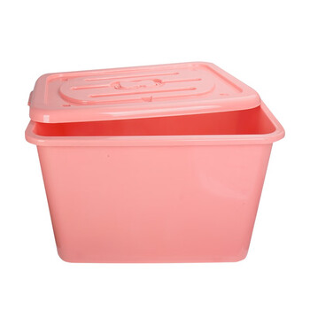 元汗LJ-0866-1*2塑料加厚滚轮式收纳箱100L升*2个【混色】儿童玩具衣服储物箱子 定制