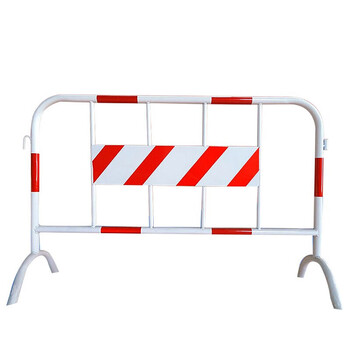 厚创 铁马护栏 加厚道路围栏可移动防撞栏隔离栏临时施工围栏 带牌板 黄黑条纹带牌1m*1.5m 20件起订