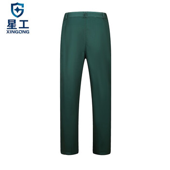 星工（XINGGONG）工作服套装 春夏秋冬电焊工厂车间电力汽修工装 耐磨长袖劳保定制 180深绿XGZ-4