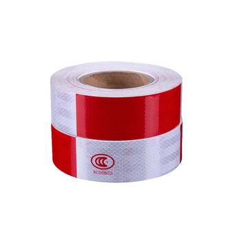俊滢（JUNYING）车身反光贴 反光贴纸 汽车反光贴 3C反光贴 货车反光条 5cm*45m 红白色