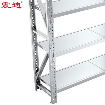 震迪304不锈钢货架1.5米长仓储置物架工业多层展示架可定制SD0147副架