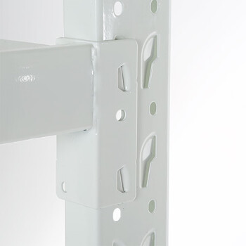 知旦货架中型白色1500*500*2000mm仓储货架置物架储物架超市仓库库房展示架金属货架HZ-155W物流货架