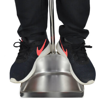 益美得 BJ202 加厚不锈钢簸箕物业酒店保洁垃圾铲 不锈弯把圆形