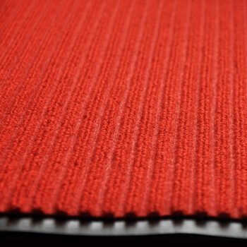 益美得 WSD0009 复合条纹地垫门厅走廊楼梯迎宾地毯吸水防滑 红色 宽1.2米*长1米