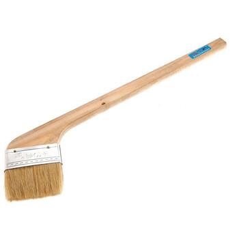 玉达加长弯柄鬃毛油漆刷白色 25mm