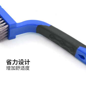 保拉(Paola) 不锈钢钢丝刷185mm 工业铁丝刷5列*11行 长柄文玩打磨刷 清洁刷 除锈去污钢刷工具5884