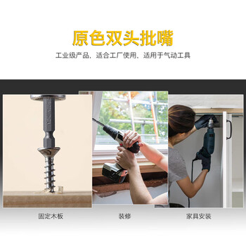 罗宾汉（RUBICON）双头电钻批头十字套装GW-A150电动螺丝刀 强磁风批头150mm 10支装