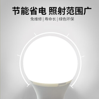 誉翊 LED节能灯泡 低压12-85V室内球泡灯E27螺口客厅卧室照明灯 低压15W 白光（5只装）