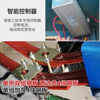 趣行 三轮运输车  1.8x1米/60V32A 货车工具车 快递运输车农用电瓶车货运三轮车（集团客户定制）