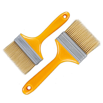 金诗洛 KSL943 塑柄油漆刷子(10把)清洁刷除尘文玩刷塑料毛刷扁油刷烧烤刷 3寸75mm