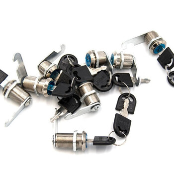 聚远JUYUAN更衣柜锁文件柜锁 柜子锁（5个╱包）16mm单开型5包起售