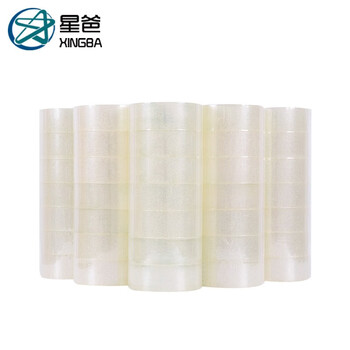 星爸大卷透明封箱胶带纸封口胶布电商快递打包装带透明宽60mm*23mm厚（整箱35个送切割器）