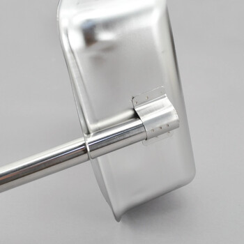 益美得 BJ201 加厚不锈钢簸箕物业酒店保洁垃圾铲 不锈弯把方形