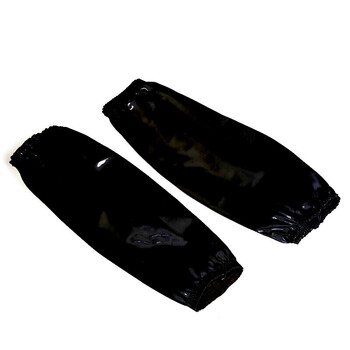 星工（XINGONG）防水防油污套袖 居家旅馆办公PU皮防水袖套清结防护护袖笼袖筒 黑色均码10双XGZ-67