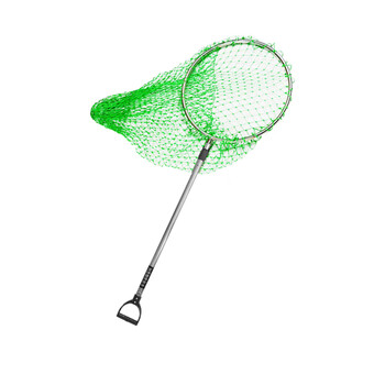 苏识 YZQ121 防暴抓捕网兜抓捕器校园安防用品伸缩防爆钢叉幼儿园安保器材 收缩168cm 伸出240cm  