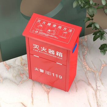 神速  灭火器箱子干粉水基5KG手提式ABC灭火器干粉箱子 2*3KG二氧化碳灭火器箱子co2箱子 5公斤干粉箱子