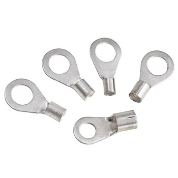 天旭OT16-8紫铜镀银冷压端子接线端子圆形裸端头铜鼻子O型线耳200只/包 1包